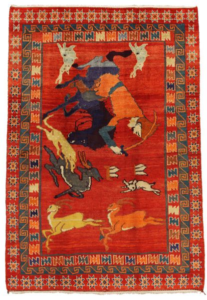 Gabbeh - Qashqai Persian Carpet 300x206